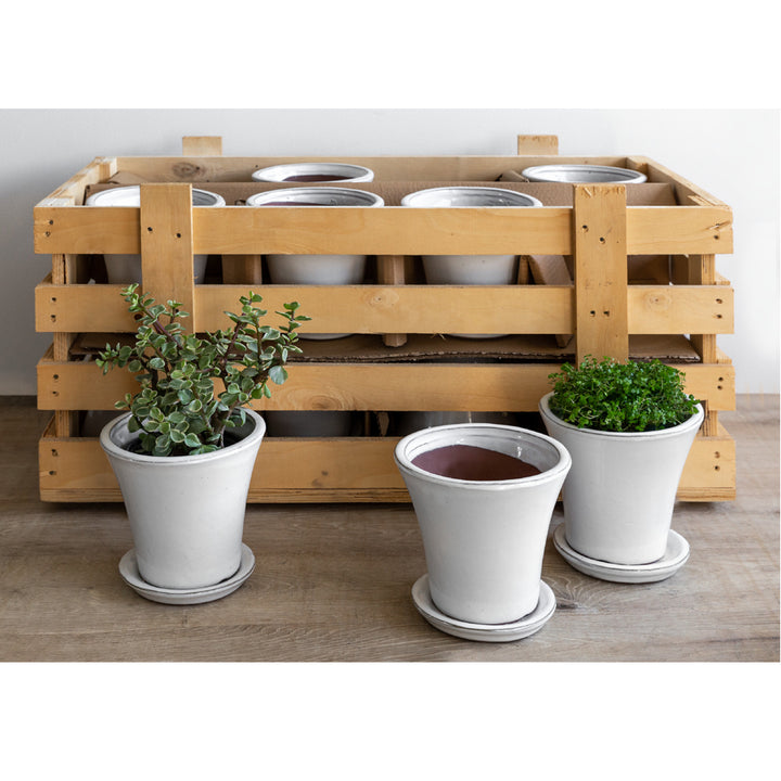 16 indoor planter Audrey Planter Crate Set of 16 in Linen White – Soothing Company