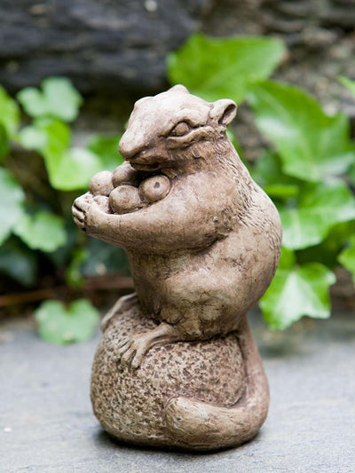 Autumn Chipmunk Cast Stone Garden Statue