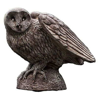 Barny the Owl Cast Stone Garden Statue