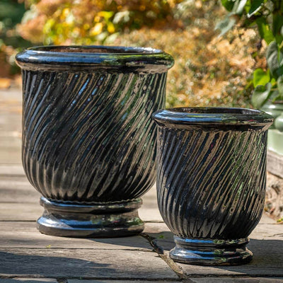 Beausoleil Planter - Set of 2 in Ink Finish