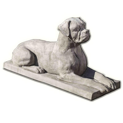 Boxer Cast Stone Garden Statue | Dog Statue