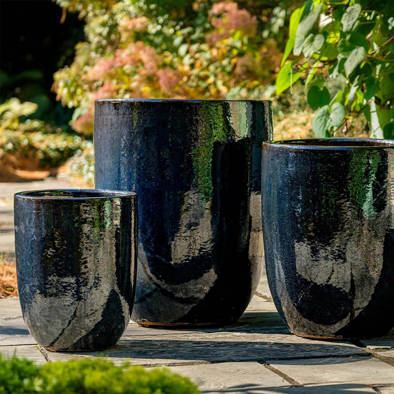 Brantome Planter - Set of 3 in Ink Finish