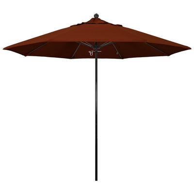California Umbrella 9' Oceanside Series Patio Umbrella With Fiberglass Pole Fiberglass Ribs  Push Lift With Pacifica Fabric
