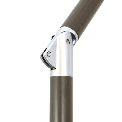 California Umbrella 7.5' Pacific Trail Series Patio Umbrella With Stone Black Aluminum Pole Aluminum Ribs Push Button Tilt Crank Lift With Sunbrella Fabric