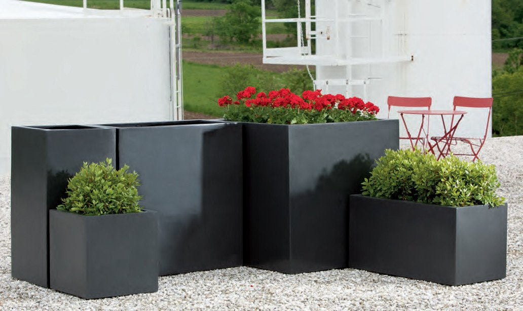 square garden plant pots Modular Square Planter 5 in Rust Lite® – Soothing Company