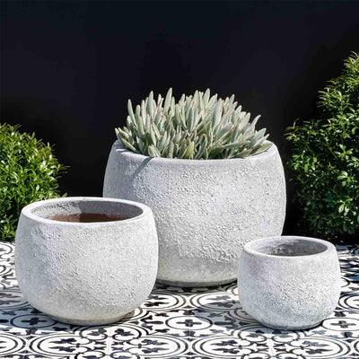 Cantagal White Coral Planter Set of 3