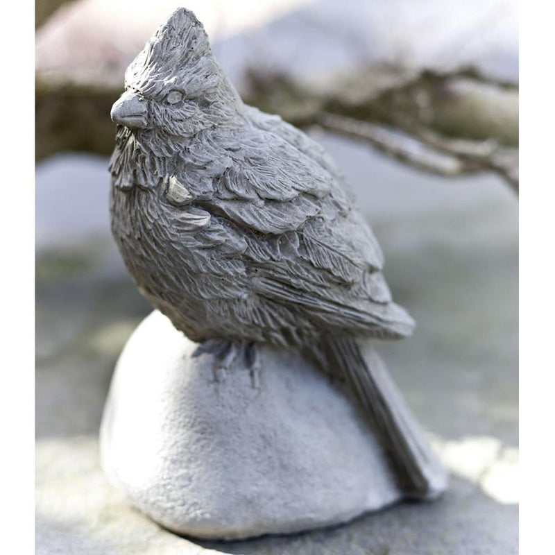 Cardinal Bird Cast Stone Garden Statue