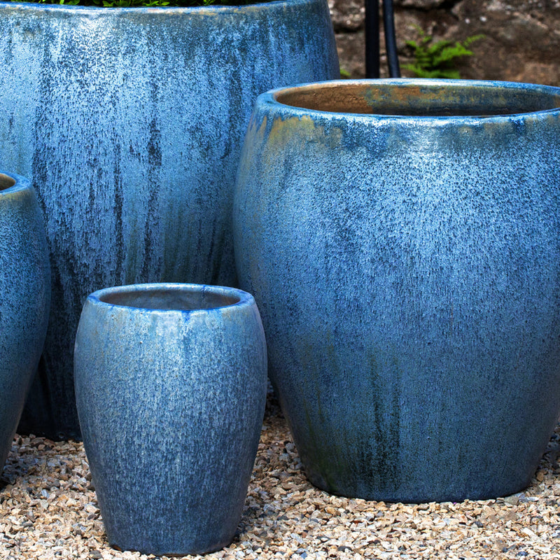 Chantal Planter  Set of 4 in Blue Pearl