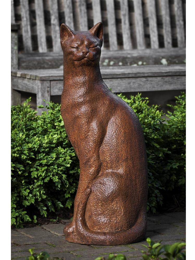 Checkers the Cat Garden Statue