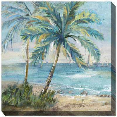 Coastal Palm 1 Outdoor Canvas Art