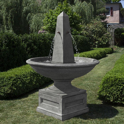 Condotti Obelisk Concrete Outdoor Water Fountain