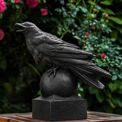 Corvus Cast Stone Garden Statue