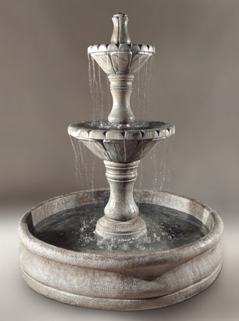 Dijon Tiered Outdoor Fountain with 55" Basin