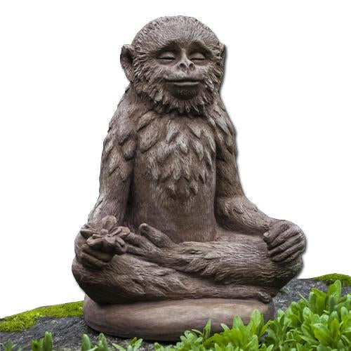 Doobie Cast Stone Garden Statue | Zen Monkey Statue – Soothing Company