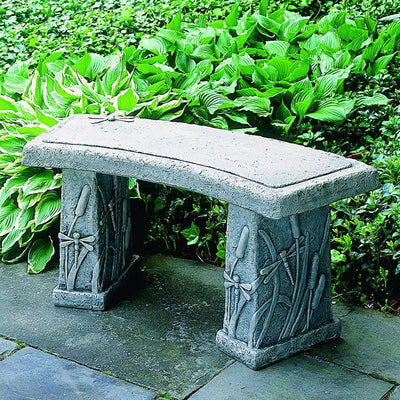 Dragonfly Curved Garden Bench