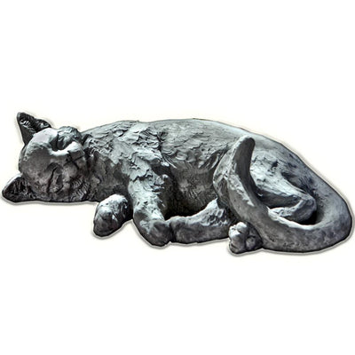 Dreaming Kitty Cast Stone Garden Statue | Cat Statue