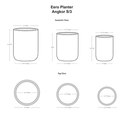 Eero Planter Set of 3