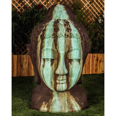 Extra Large Buddha Head Garden Sculpture