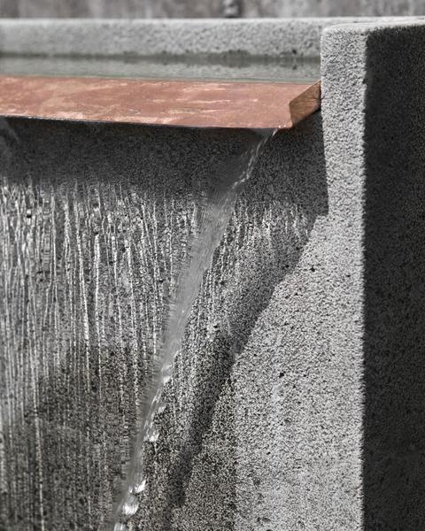 Falling Water I Modern Outdoor Wall Water Fountain