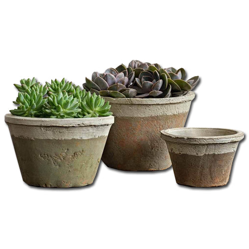 12 clay pots for plants Farmer's Pot Tapered
