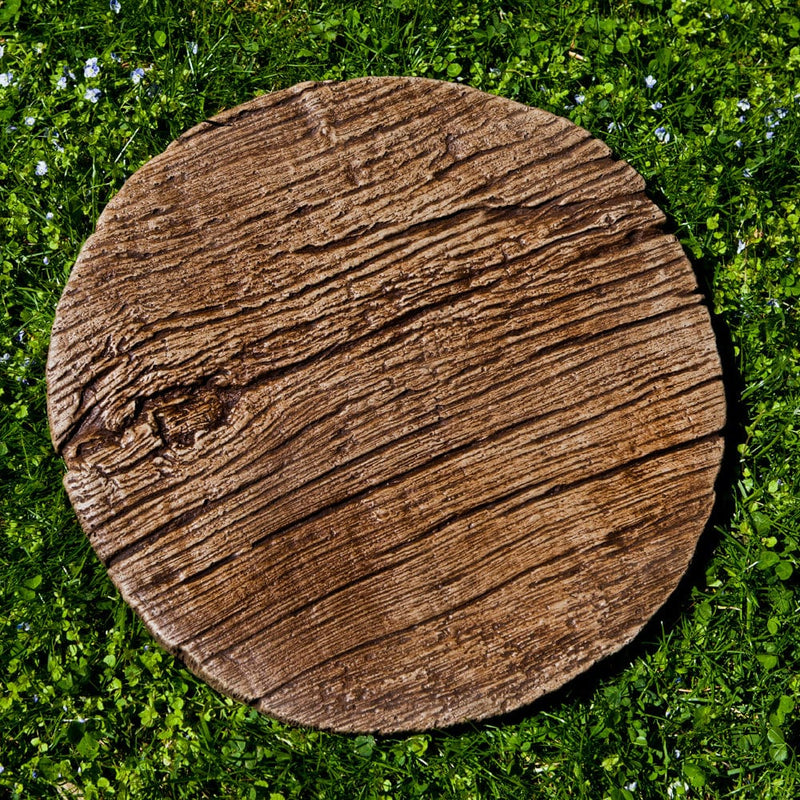 Faux Bois Wood-Like Concrete Stepping Stone