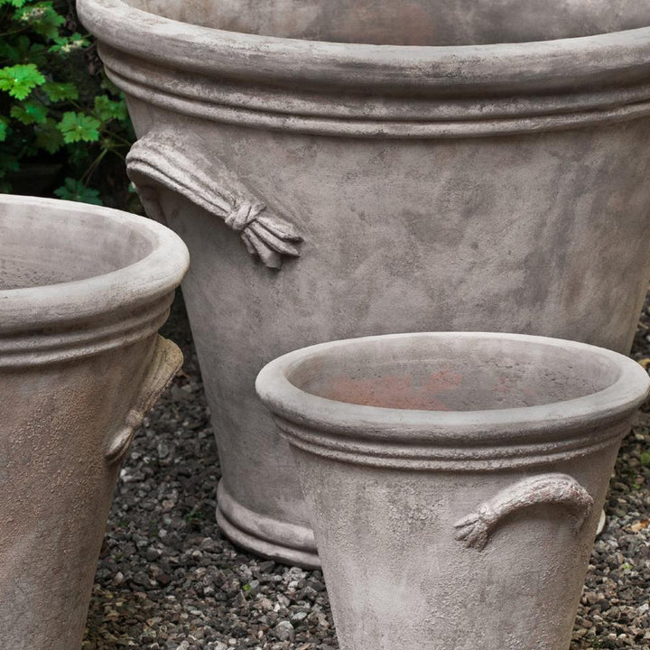 Fluted Handle Planter - Antico Terra Cotta