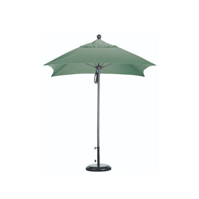 California Umbrella 6' Venture Series Patio Umbrella With Silver Anodized Aluminum Pole Fiberglass Ribs Push Lift With Sunbrella Fabric