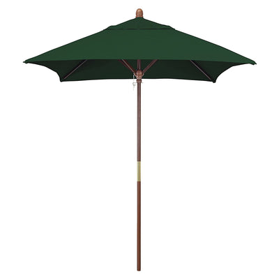 California Umbrella 6' Grove Series Patio Umbrella With Wood Pole Hardwood Ribs  Push Lift With Sunbrella Fabric