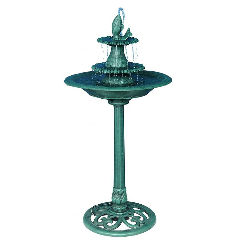 Alpine Fountain With Fish Finial