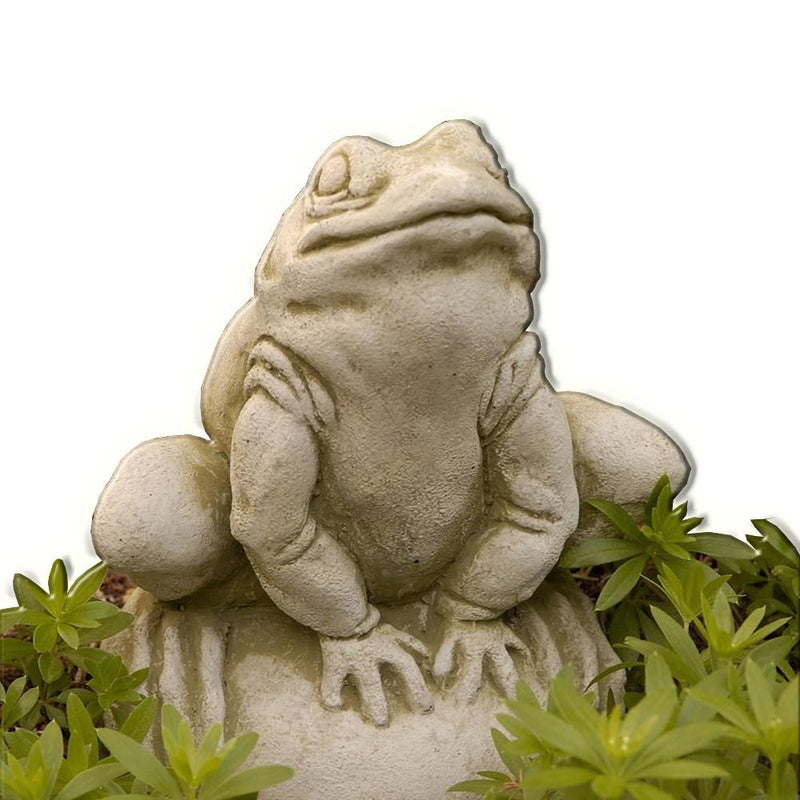 Frankie Frog Cast Stone Garden Statue