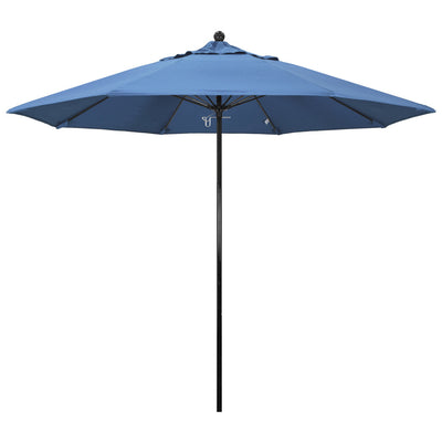 California Umbrella 9' Oceanside Series Patio Umbrella With Fiberglass Pole Fiberglass Ribs  Push Lift With Olefin Fabric