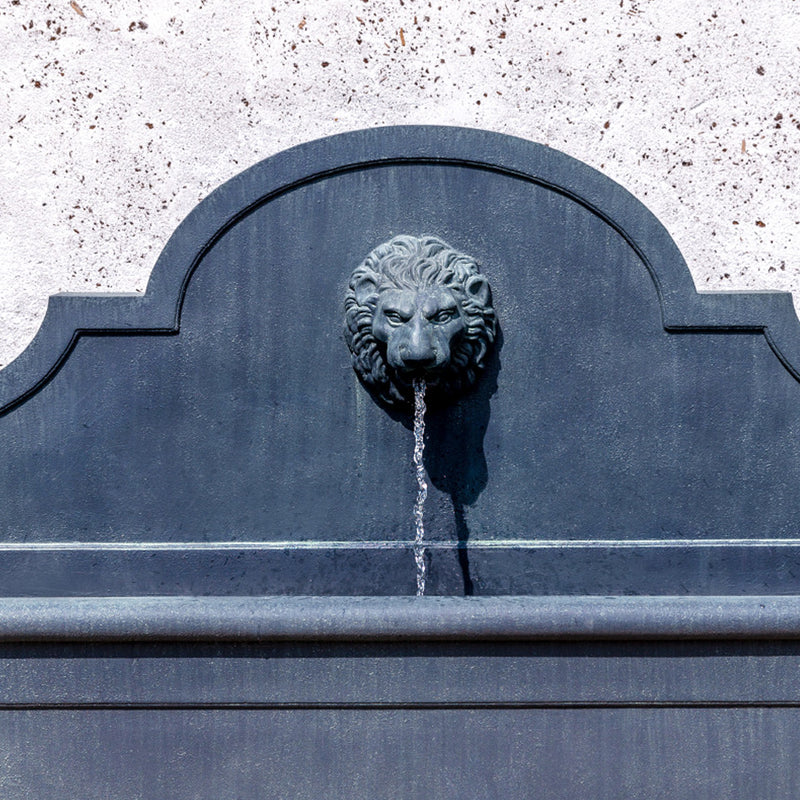 Portofino Outdoor Wall Fountain with Lion Spout