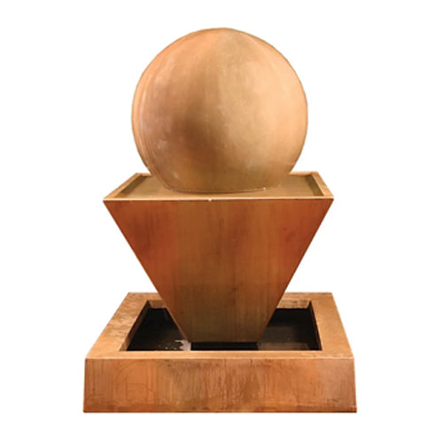 Small Oblique with Ball Outdoor Fountain