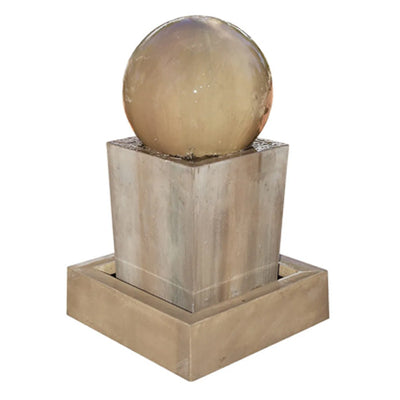 Obtuse Outdoor Fountain with Ball