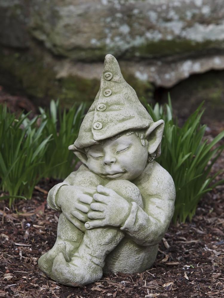 Galen Cast Stone Garden Statue | Garden Gnome Statue