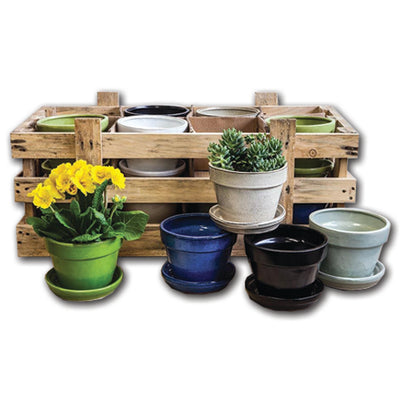 Garden Terrace Small Round Mixed Crate Set of 16