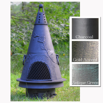 The Blue Rooster Garden Chiminea