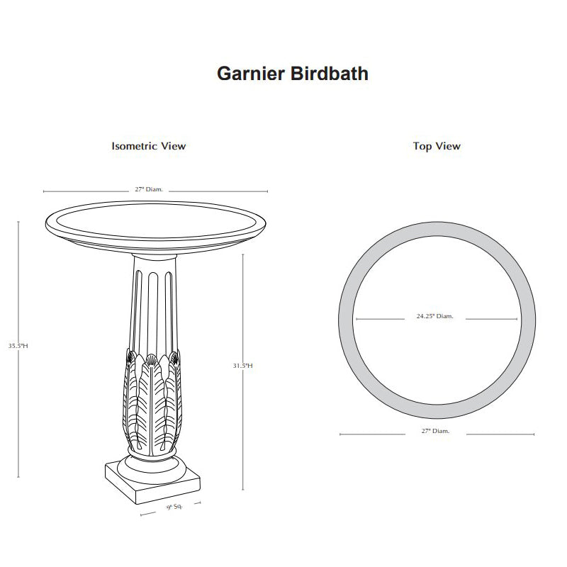 Garnier Birdbath