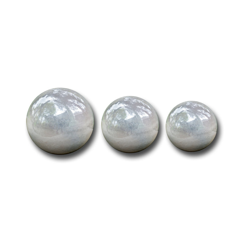 Glazed Sphere, Large-Pearl