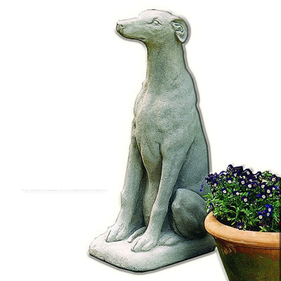 Greyhound Cast Stone Garden Statue | Dog Statue