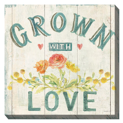 Grown with Love Outdoor Canvas Art