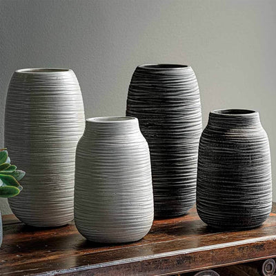 Halliard Jars Assorted Glaze 1 | Cold Painted Terra Cotta Planter