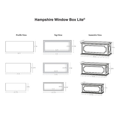 Hampshire Window Box Lead Lite®