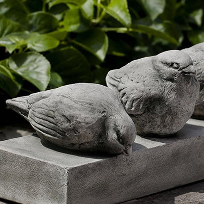 Happy Hour Cast Stone Garden Statue | Bird Statue