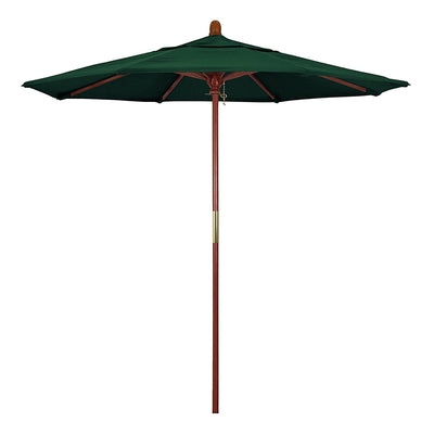 California Umbrella 7.5' Grove Series Patio Umbrella With Wood Pole Hardwood Ribs Push Lift With Olefin Fabric