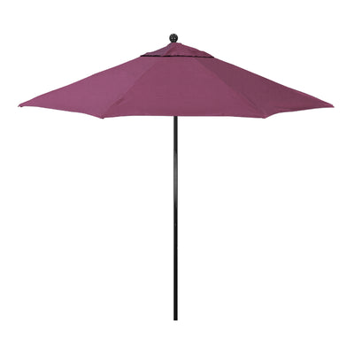 California Umbrella 9' Oceanside Series Patio Umbrella With Fiberglass Pole Fiberglass Ribs  Push Lift With Sunbrella Fabric