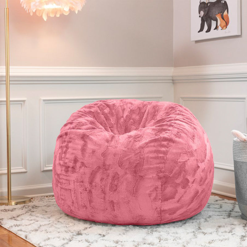 Buy Fuzzy Bean Bag Chair Pink - Pillowfort at Ubuy India