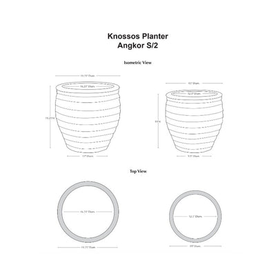 Knossos Planter Set of 2