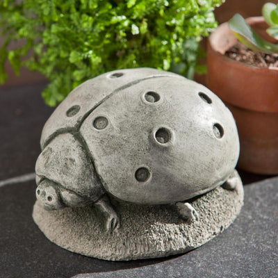 Ladybug Cast Stone Garden Statue