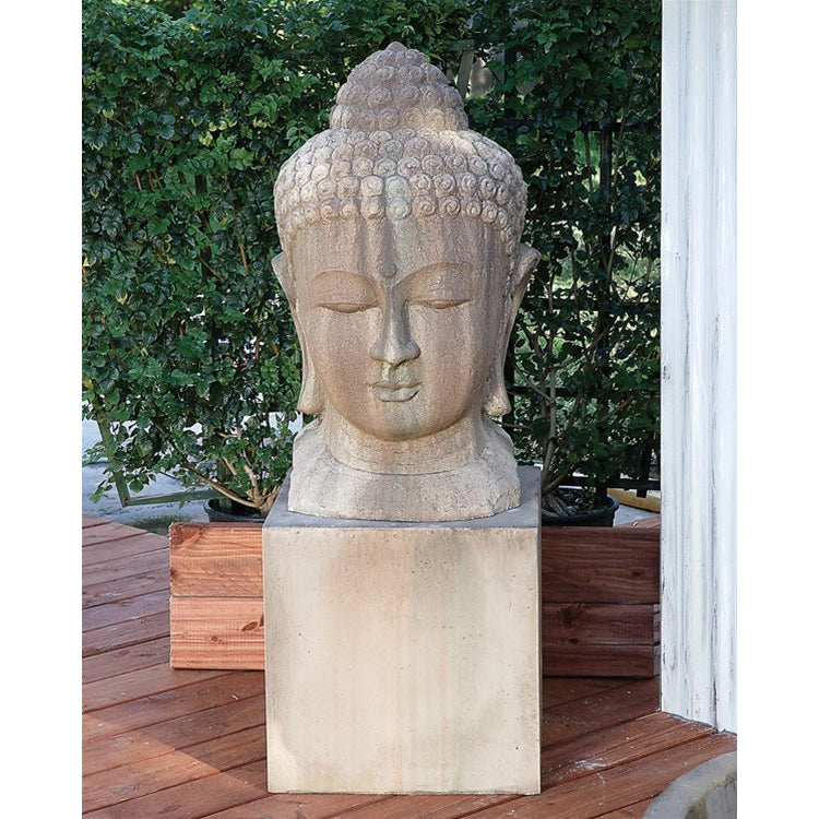 Large Buddha Head Garden Statue